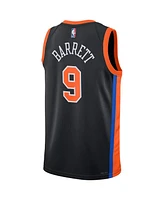 Men's and Women's Nike Rj Barrett Black New York Knicks 2022/23 City Edition Swingman Jersey