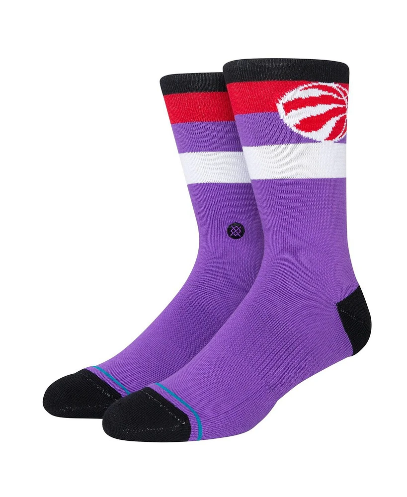 Men's Stance Toronto Raptors Stripe Crew Socks