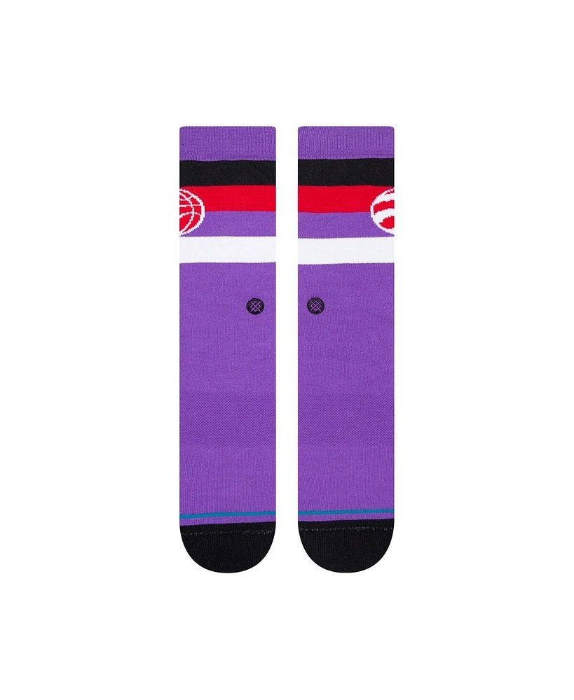 Men's Stance Toronto Raptors Stripe Crew Socks