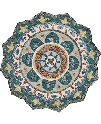 Lr Home Sweet Sinuo-109 4' x 4' Round Area Rug