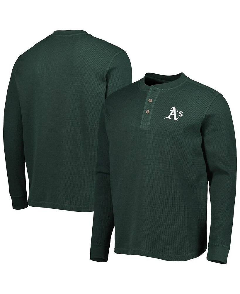 Men's Dunbrooke Oakland Athletics Green Maverick Long Sleeve T-shirt
