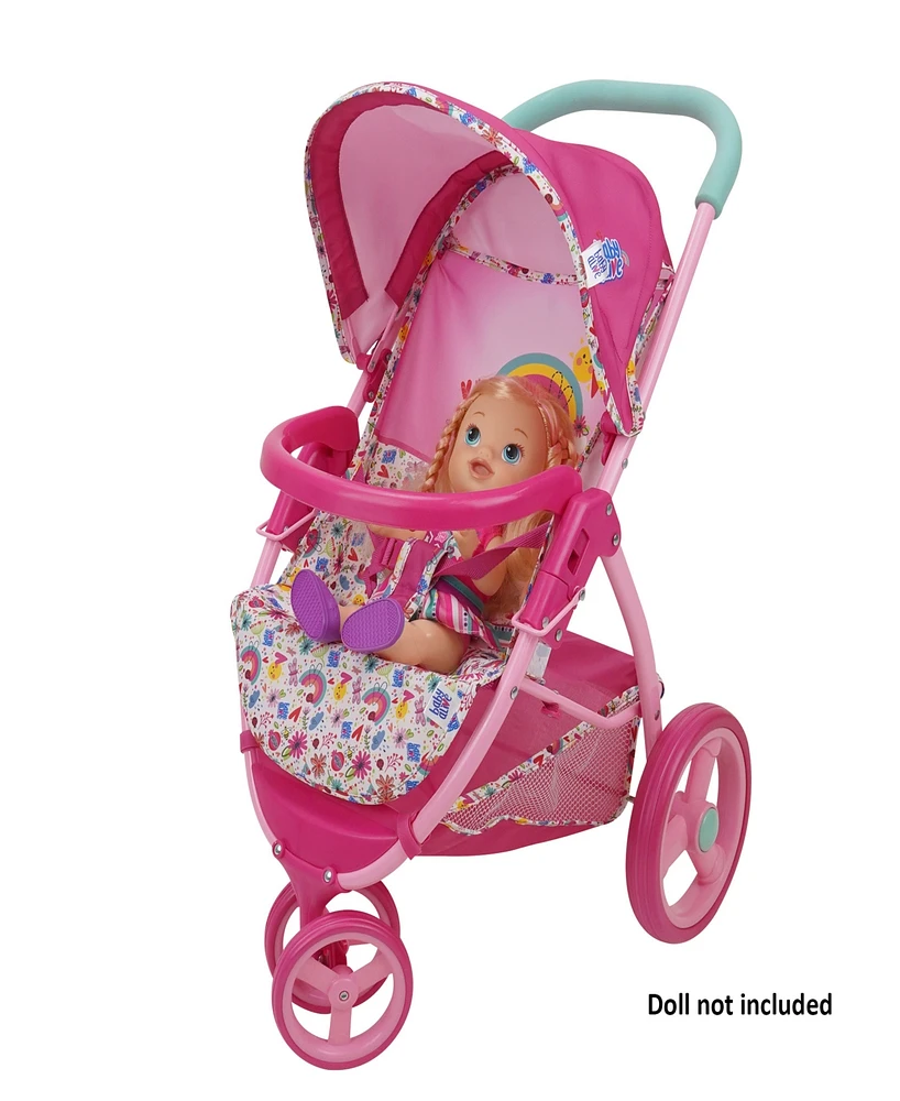 Baby Alive Pink And Rainbow Doll Jogging Stroller