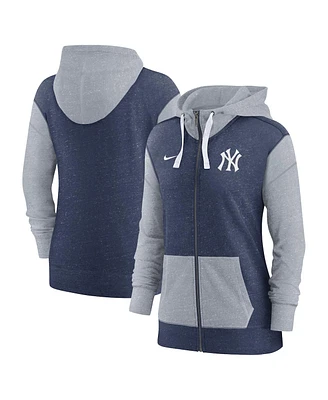 Women's Nike Navy New York Yankees Full-Zip Hoodie