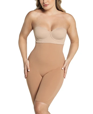 Leonisa Women's Invisible Extra High-Waisted Shaper Shorts