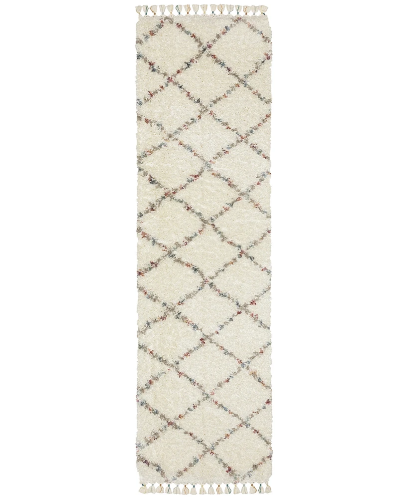 Oriental Weavers Axis AX08A 2'3" x 7'6" Runner Area Rug