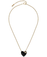 Olivia Burton 18K Gold-Plated Black Knot Heart Necklace