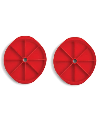 Mrs. Anderson's Baking Set of 2 Silicone Scone Pan, Bpa Free, Non-Stick European-Grade Silicone, 10.63" x 9.65" x 1.18"