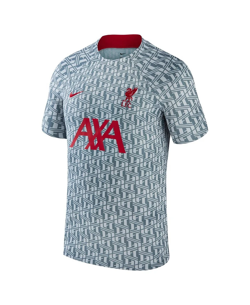 Men's Nike Gray Liverpool 2023 Pre-Match Performance Top