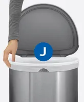 simplehuman Code J 100pk Custom Fit Liners with 5 Quick Dispense Packs, 30-45L Kitchen Trash Bag Liners