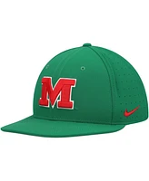 Men's Nike Green Ole Miss Rebels Aero True Baseball Performance Fitted Hat