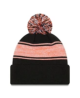Men's New Era Black San Francisco Giants Chilled Cuffed Knit Hat with Pom