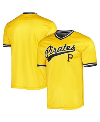 Men's Stitches Yellow Pittsburgh Pirates Cooperstown Collection Team Jersey