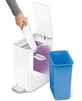 simplehuman 5 Liter Slim Bathroom Trash Can with Liner Pocket
