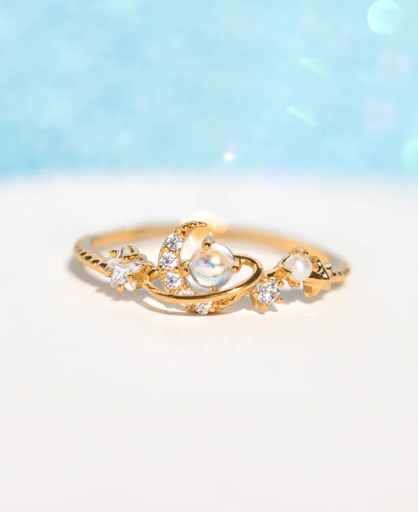 Girls Crew Crystal Opalescent Celestial Across the Universe Ring