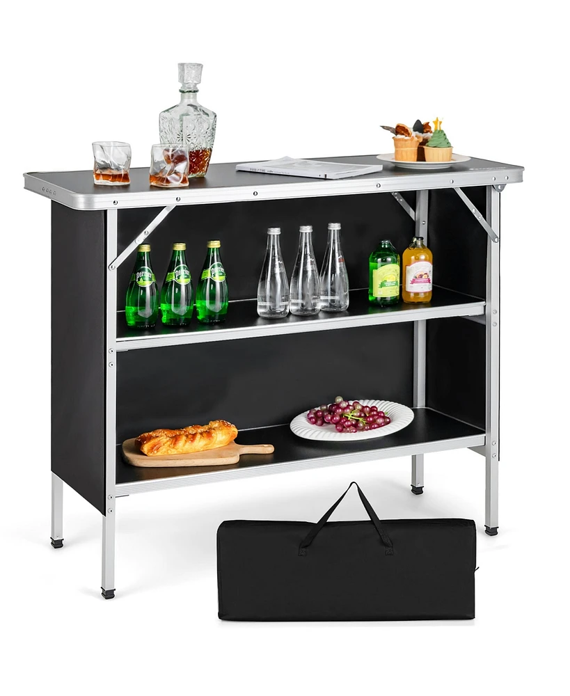 Folding Camping Table Aluminum Portable Picnic