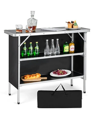 Folding Camping Table Aluminum Portable Picnic