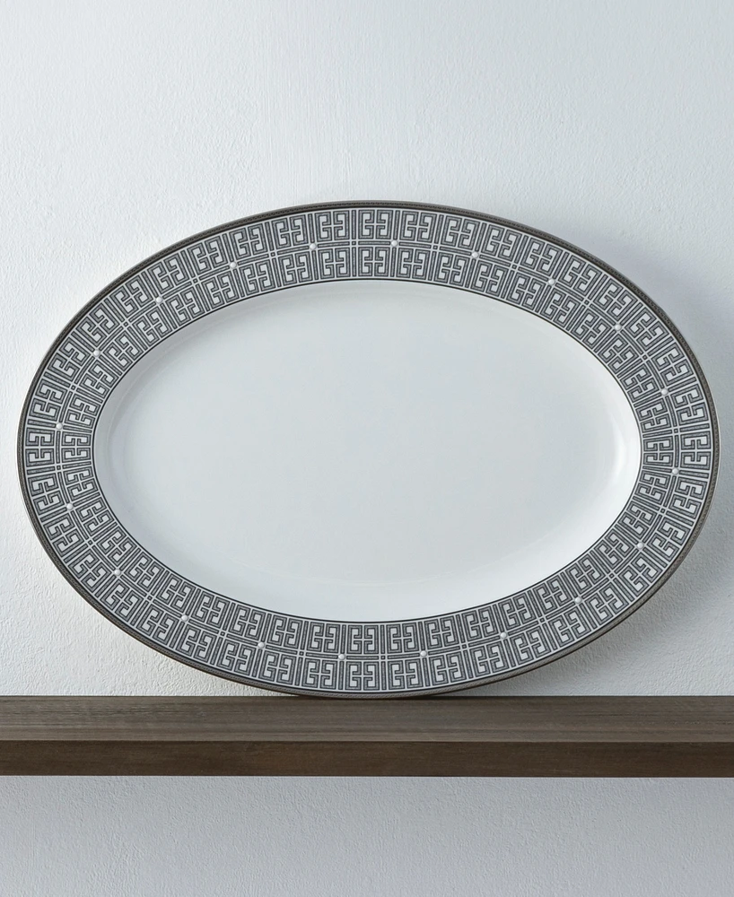 Noritake Graphite Oval Platter, 16"