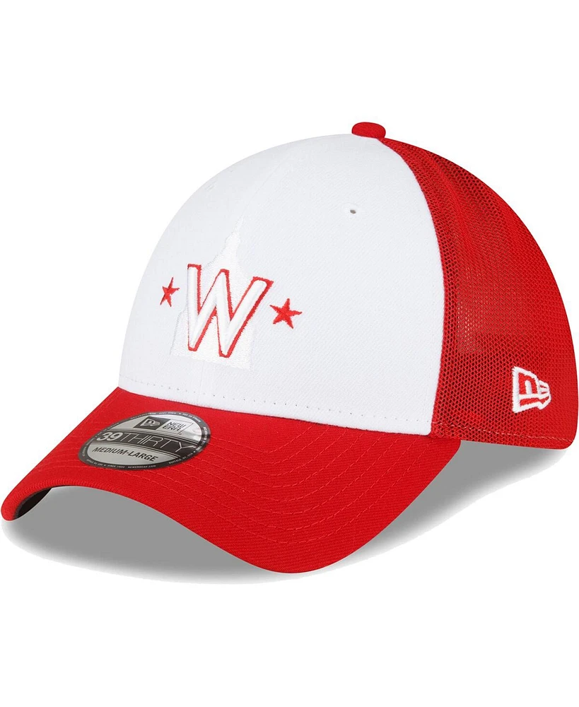 Men's New Era Red, White Washington Nationals 2023 On-Field Batting Practice 39THIRTY Flex Hat