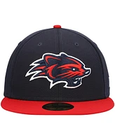 Men's New Era Navy New Hampshire Fisher Cats Authentic Collection Road 59FIFTY Fitted Hat