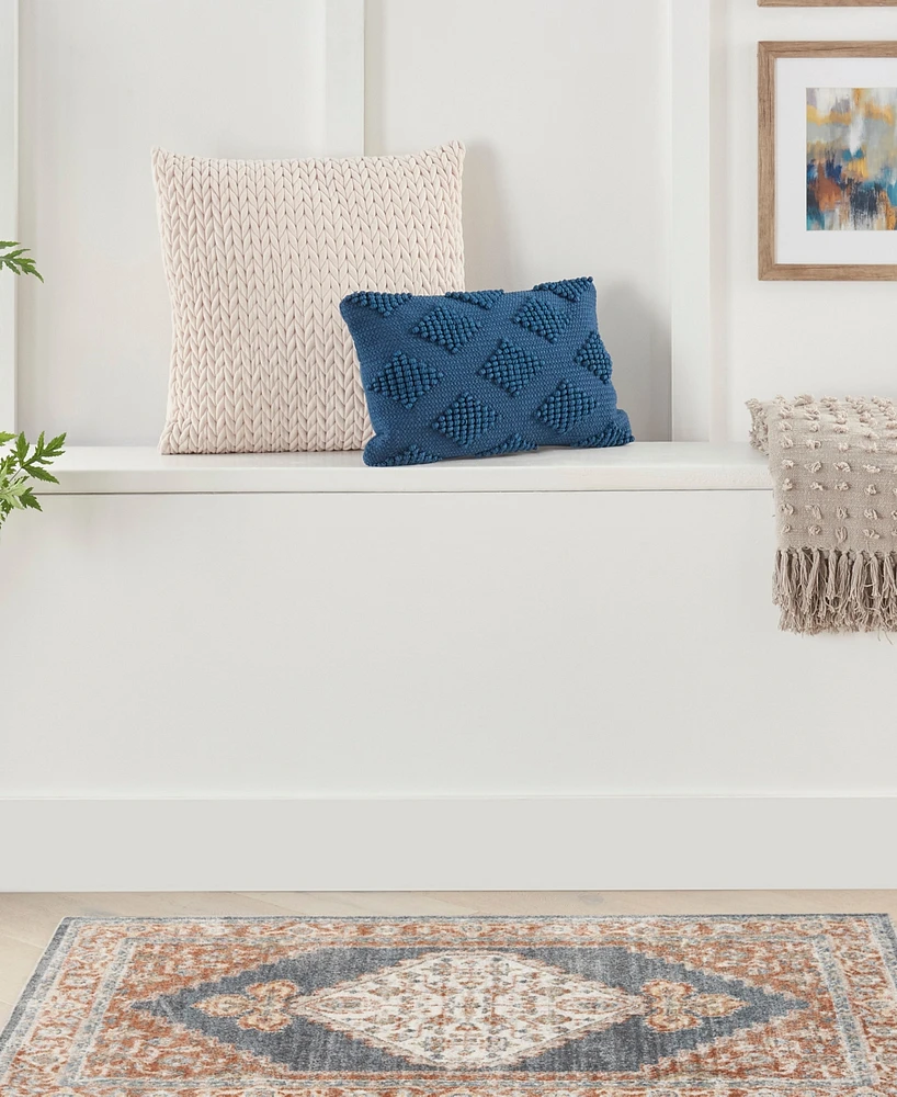 Nourison Home Astra Machine Washable ASW11 3'3" x 5' Area Rug