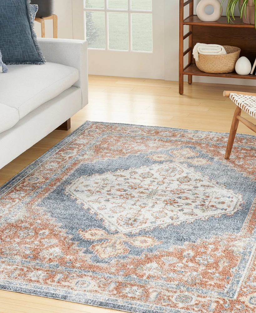 Nourison Home Astra Machine Washable ASW11 5'3" x 7' Area Rug