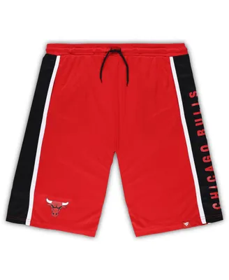 Men's Fanatics Red Chicago Bulls Big and Tall Referee Iconic Mesh Shorts