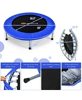 38" Mini Folding Trampoline Portable Recreational Fitness Rebounder