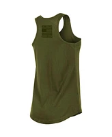 Women's New Era Olive 2023 Los Angeles Dodgers Armed Forces Day Racerback Tank Top