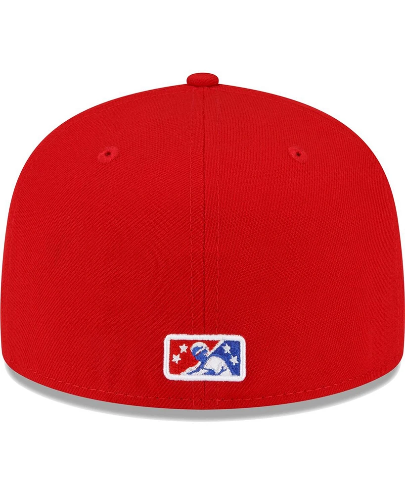 Men's New Era Red Worcester Sox Copa De La Diversion 59FIFTY Fitted Hat