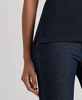 Lauren Ralph Petite Stretch Boatneck Top