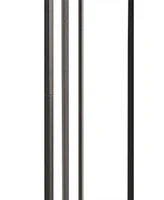 Martha Stewart Charlton Glass Cylinder Shade Metal Floor Lamp