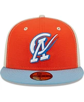 Men's New Era Orange, Light Blue Cielo Azul De Oklahoma City Copa La Diversion 59FIFTY Fitted Hat