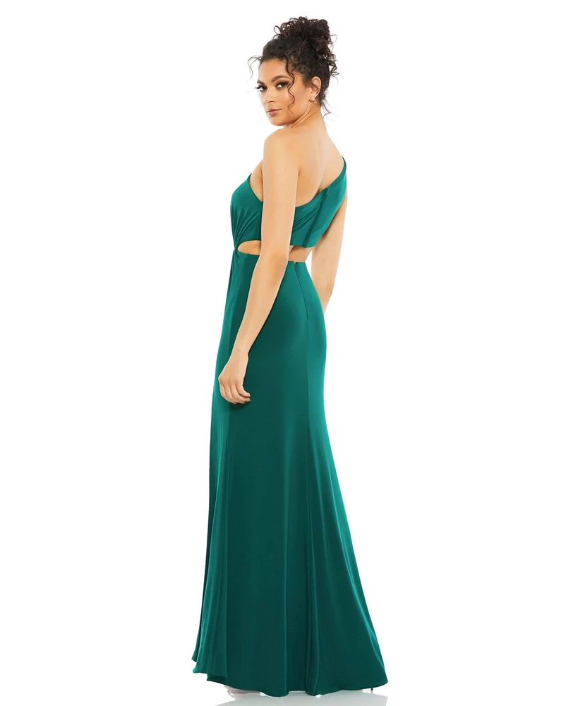 Mac Duggal Women's Ieena One Shoulder Gown