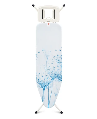 Ironing Board B, 49 x 15", 124 x 38 Centimeter - Solid Steam Iron Rest, 0.9" 22 Millimeter White Frame