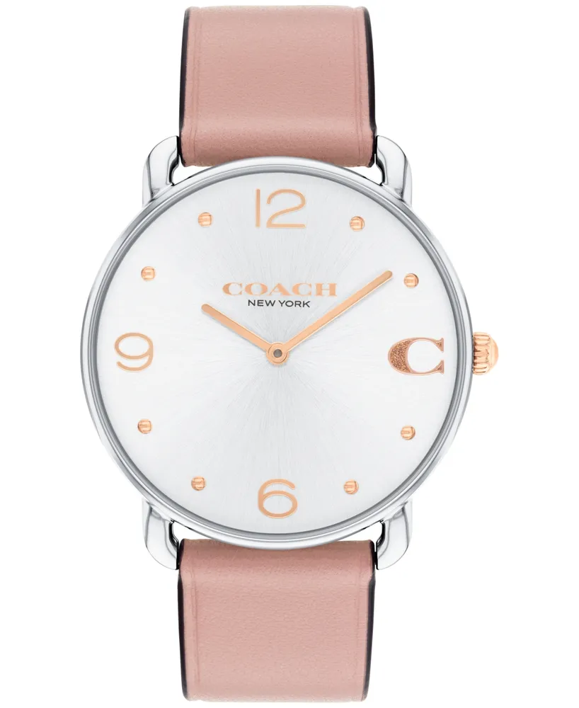 Coach Women's Elliot Blush Leather Strap Watch, 36mm