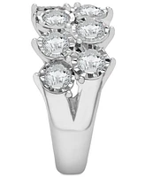 Diamond Double Row Miracle Plate Band (2 ct. t.w.) 14k White Gold