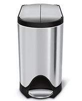 simplehuman 10 Liter Butterfly Lid Bathroom Trash Can