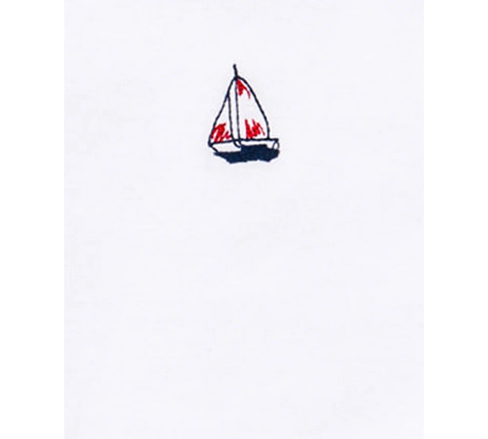 Little Me Baby Boys Sailboat Short Sleeved Bodysuits, Pack of 3