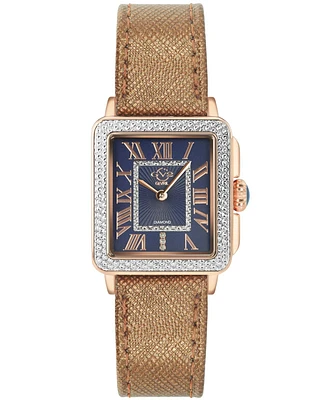 GV2 by Gevril Women's Padova Swiss Quartz Brown Leather Watch 30mm