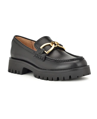Nine West Women's Gables Chain Lug Sole Loafers