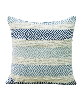 Vibhsa Linden Street Handwoven Dobby Weave Textured Stripe Decorative Pillow, 20" x 20"
