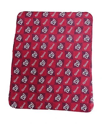 Washington Nationals 60'' x 50'' Repeating Pattern Fleece Throw Blanket