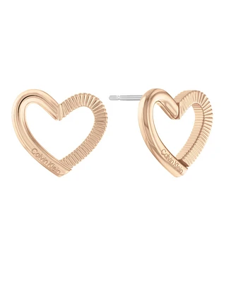 Calvin Klein Women's Stainless Steel Heart Earrings