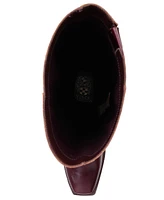 Vince Camuto Womens's Sangeti Snip-Toe Block-Heel Wide-Calf Knee-High Boots