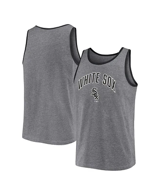 Men's Fanatics Heather Gray Chicago White Sox Primary Tank Top