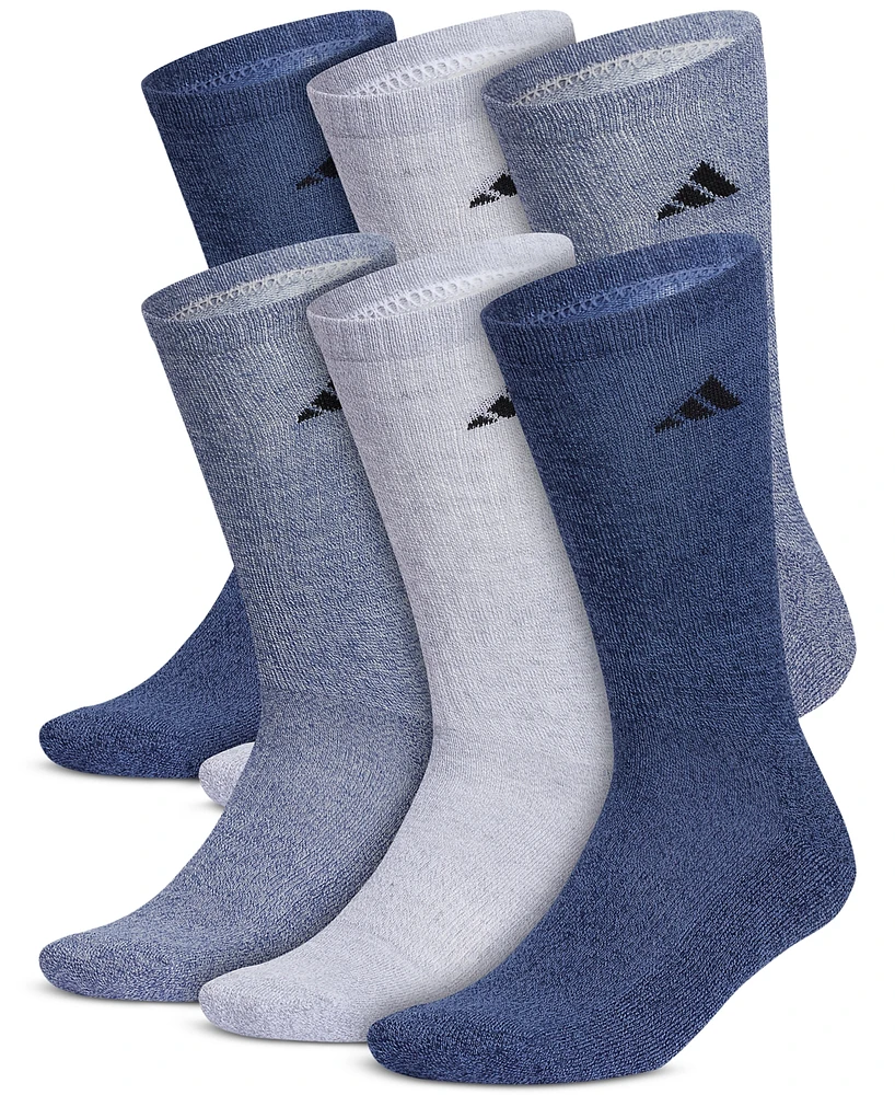 adidas Men's Cushioned Athletic 6-Pack Crew Socks
