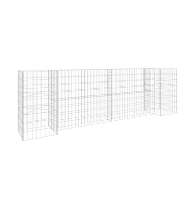 H-Shaped Gabion Planter Steel Wire 102.4"x15.7"x31.5"