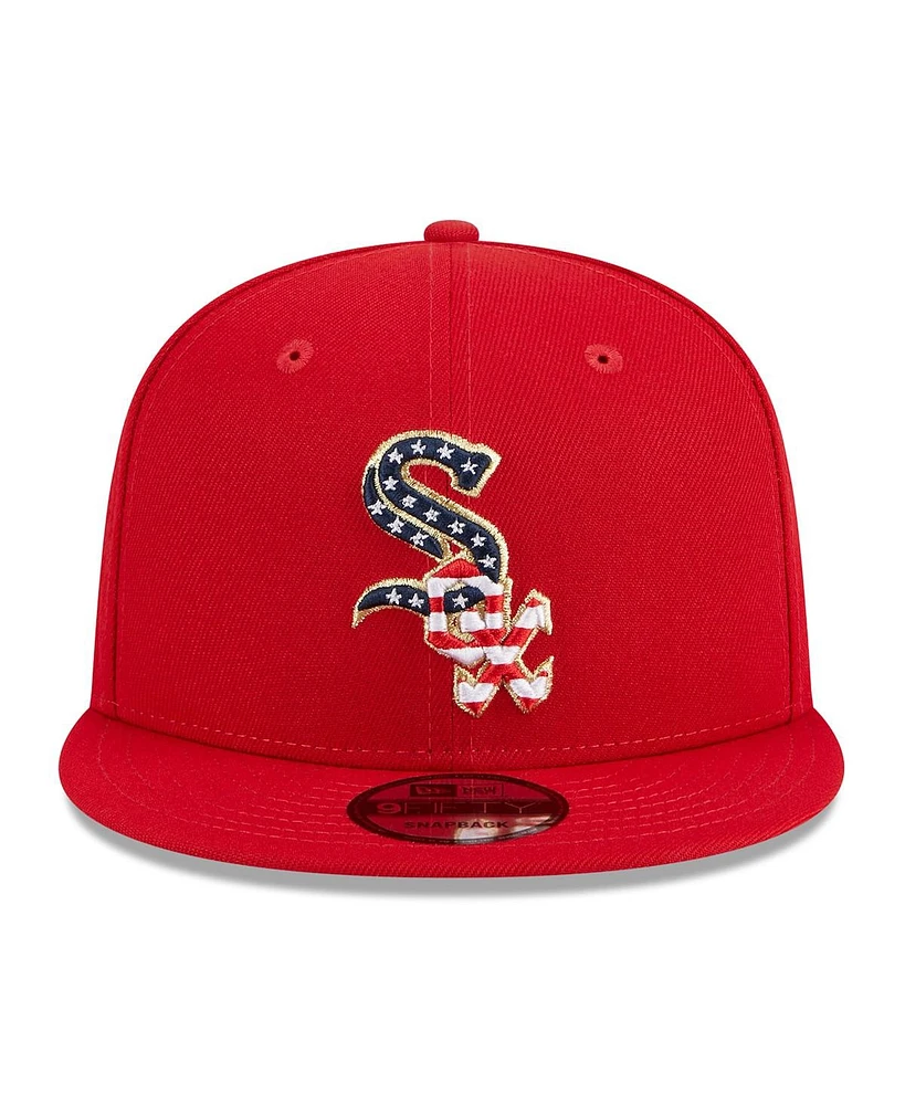 Men's New Era Red Chicago White Sox 2023 Fourth of July 9FIFTY Snapback Adjustable Hat