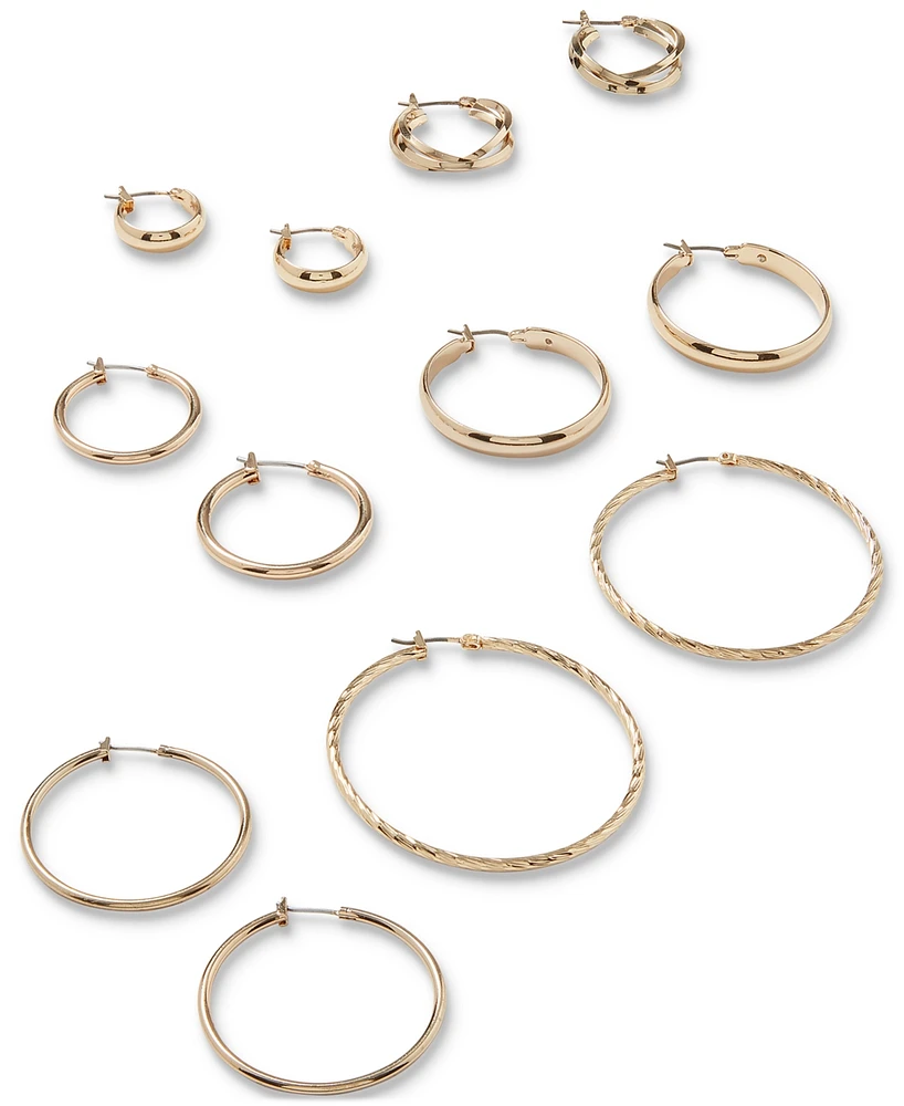 Anne Klein Silver-Tone 3/4"Oval Hoop Earrings