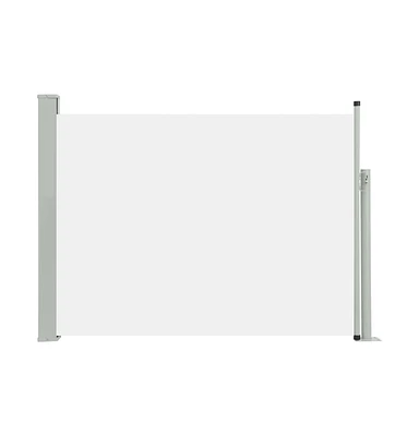 Patio Retractable Side Awning 47.2"x196.9" Cream